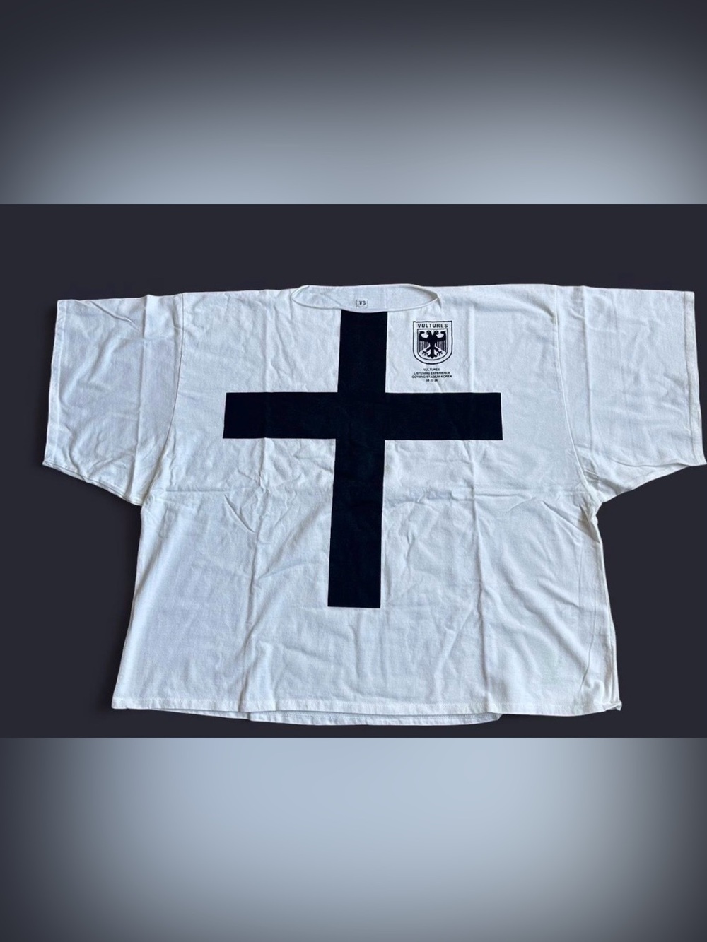 YEEZY VULTURES KOREA EXCLUSIVE TSHIRT "WHITE" SIZE 2 KOREA LISTENING PARTY NEW